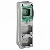 Распределительный шкаф KAEDRA, 4 мод., IP65, навесной, пластик, зеленая дверь | код. 13176 | Schneider Electric